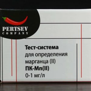 Тест-система для определения марганца (II) 0-1 мг/л Pertsev Co.