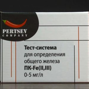Тест-система для определения общего железа 0-5 мг/л Pertsev Co.